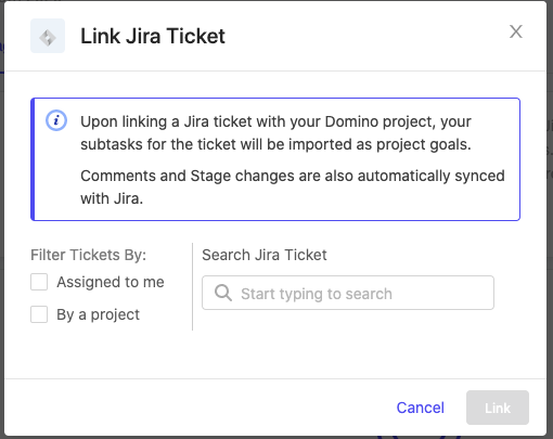 link Jira Ticket